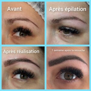 Sourcils parfaits tatouage semi-permanent microblading
