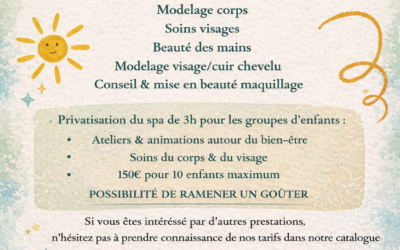 Vacances d’Avril : un moment de bien-être pour les enfants !